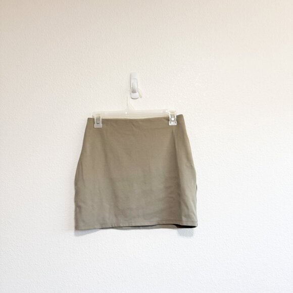 ARITZIA SUN DEH Gray Pencil Mini Skirt Small Business Casual - Picture 2 of 8